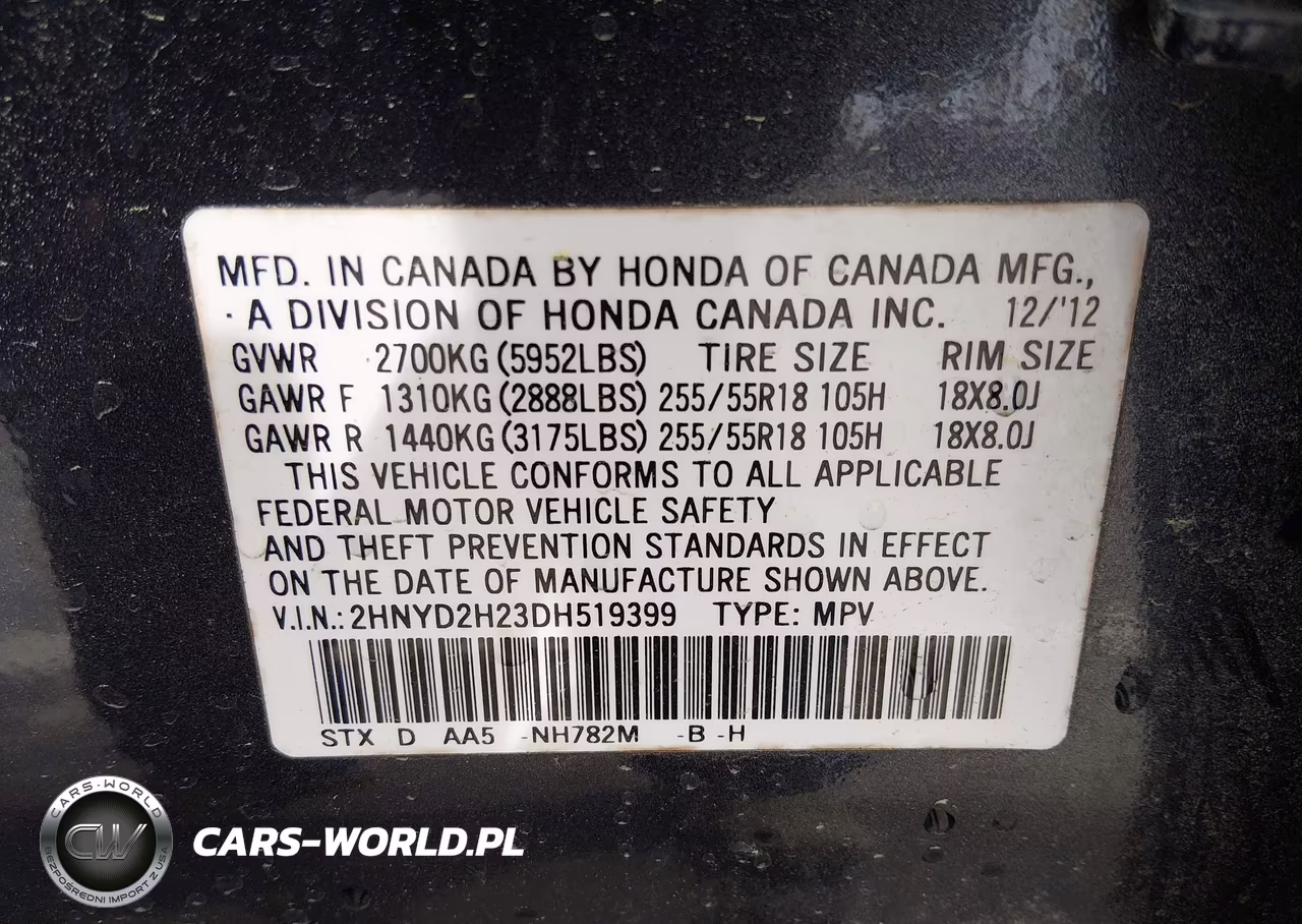 2013 Acura Mdx VIN:2HNYD2H23DH519399 - 9