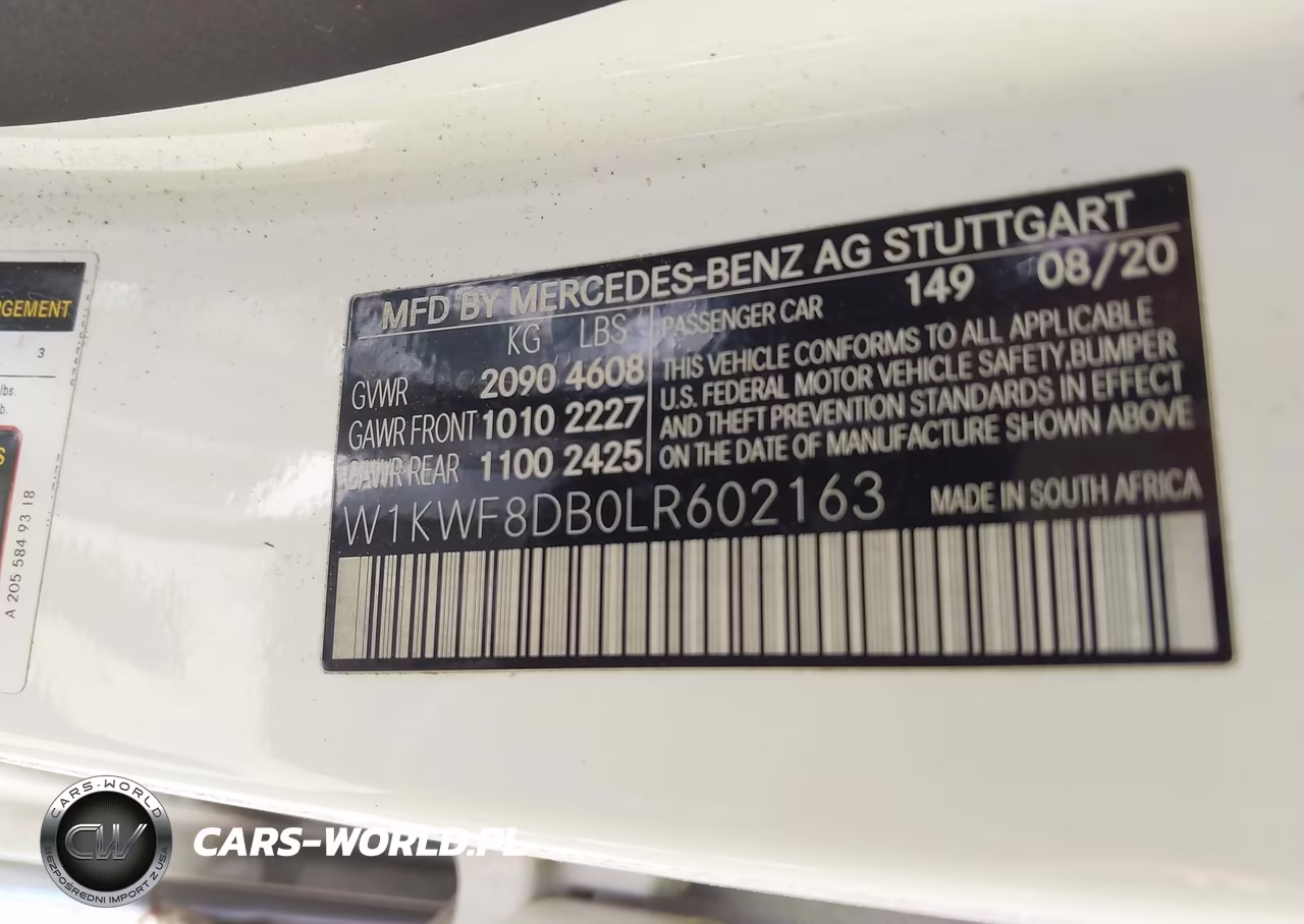 2020 Mercedes-Benz C 300 VIN:W1KWF8DB0LR602163 - 9
