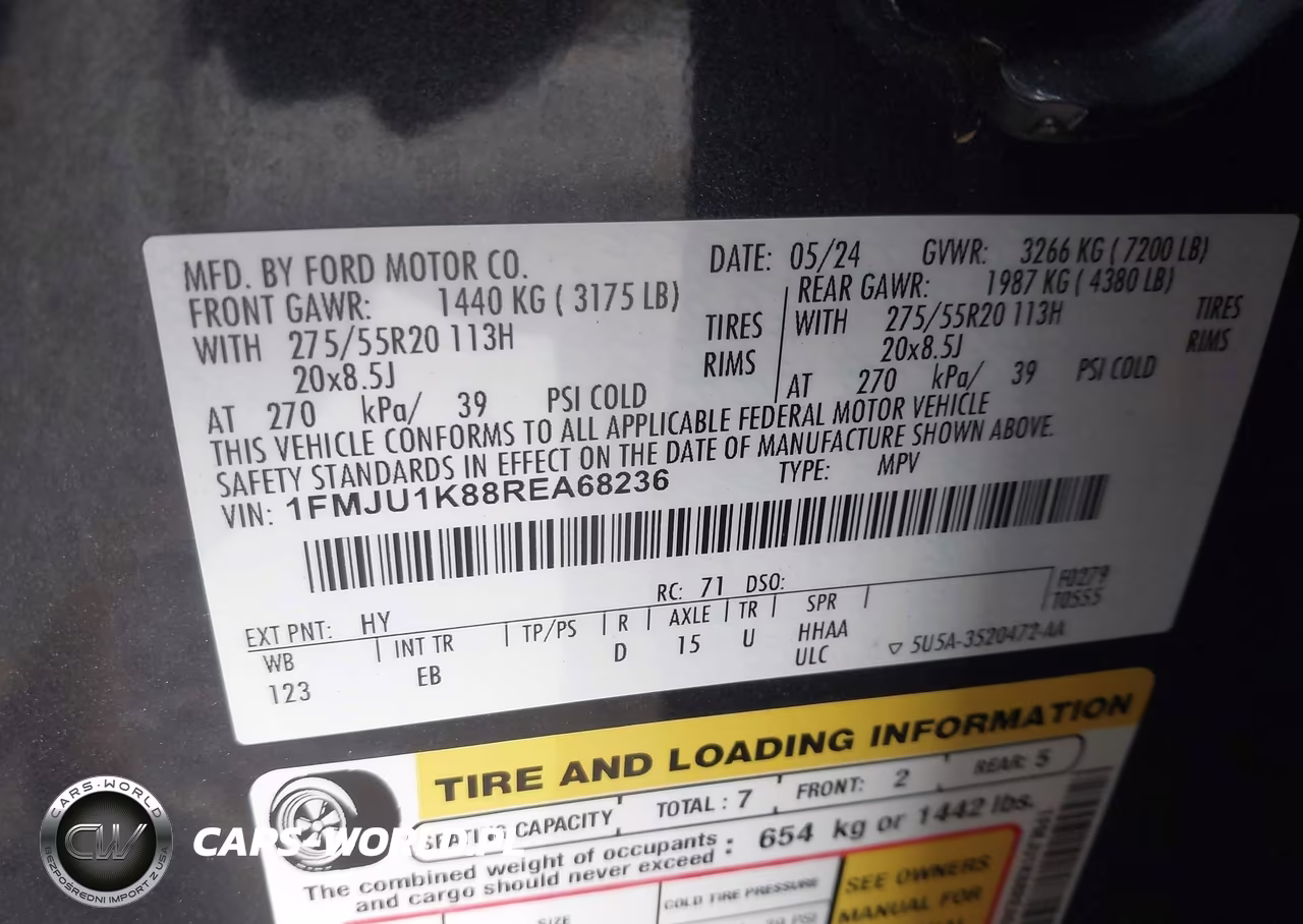 2024 Ford Expedition Limited VIN:1FMJU1K88REA68236 - 9