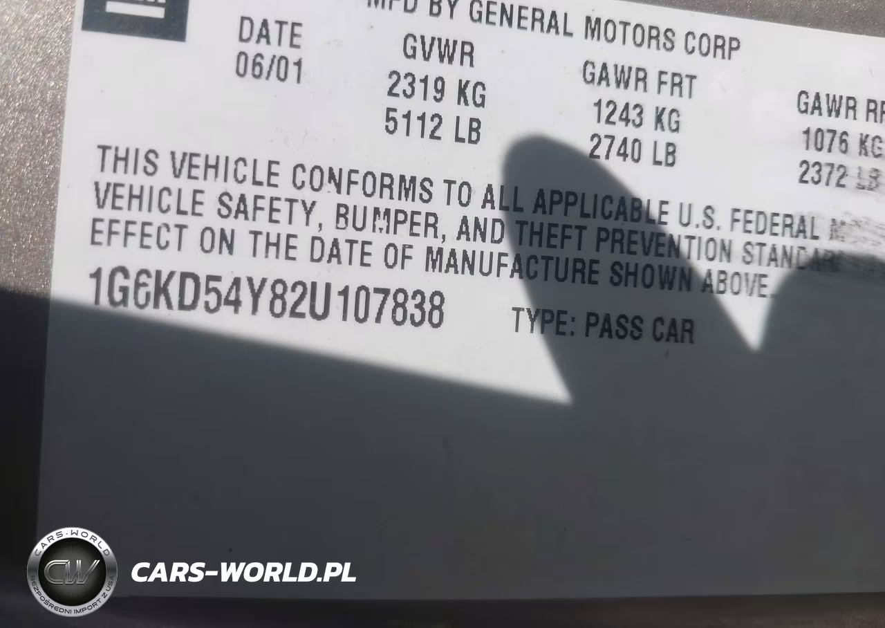 2002 Cadillac Deville Standard VIN:1G6KD54Y82U107838 - 9