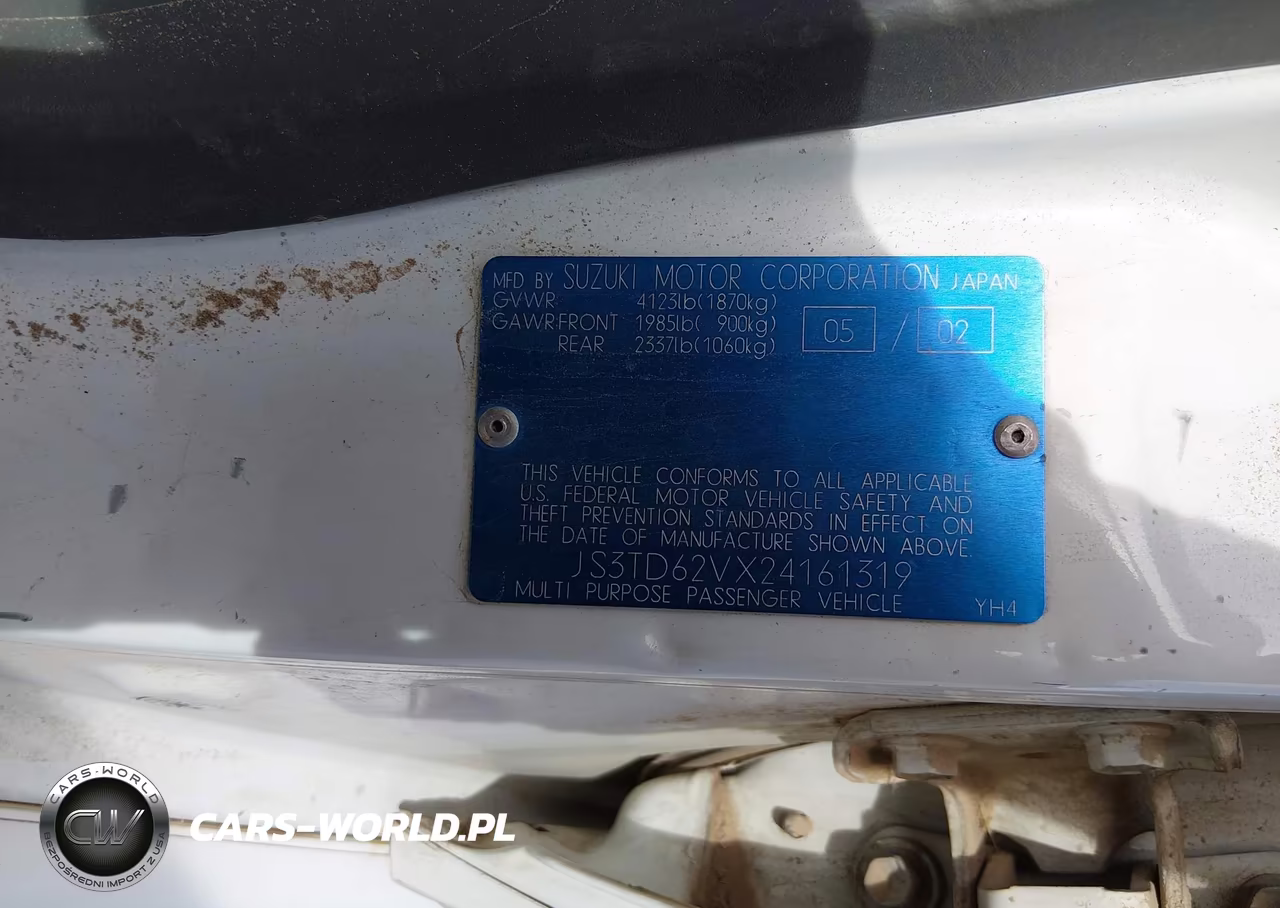 2002 Suzuki Grand Vitara Jlx-Limited VIN:JS3TD62VX24161319 - 9