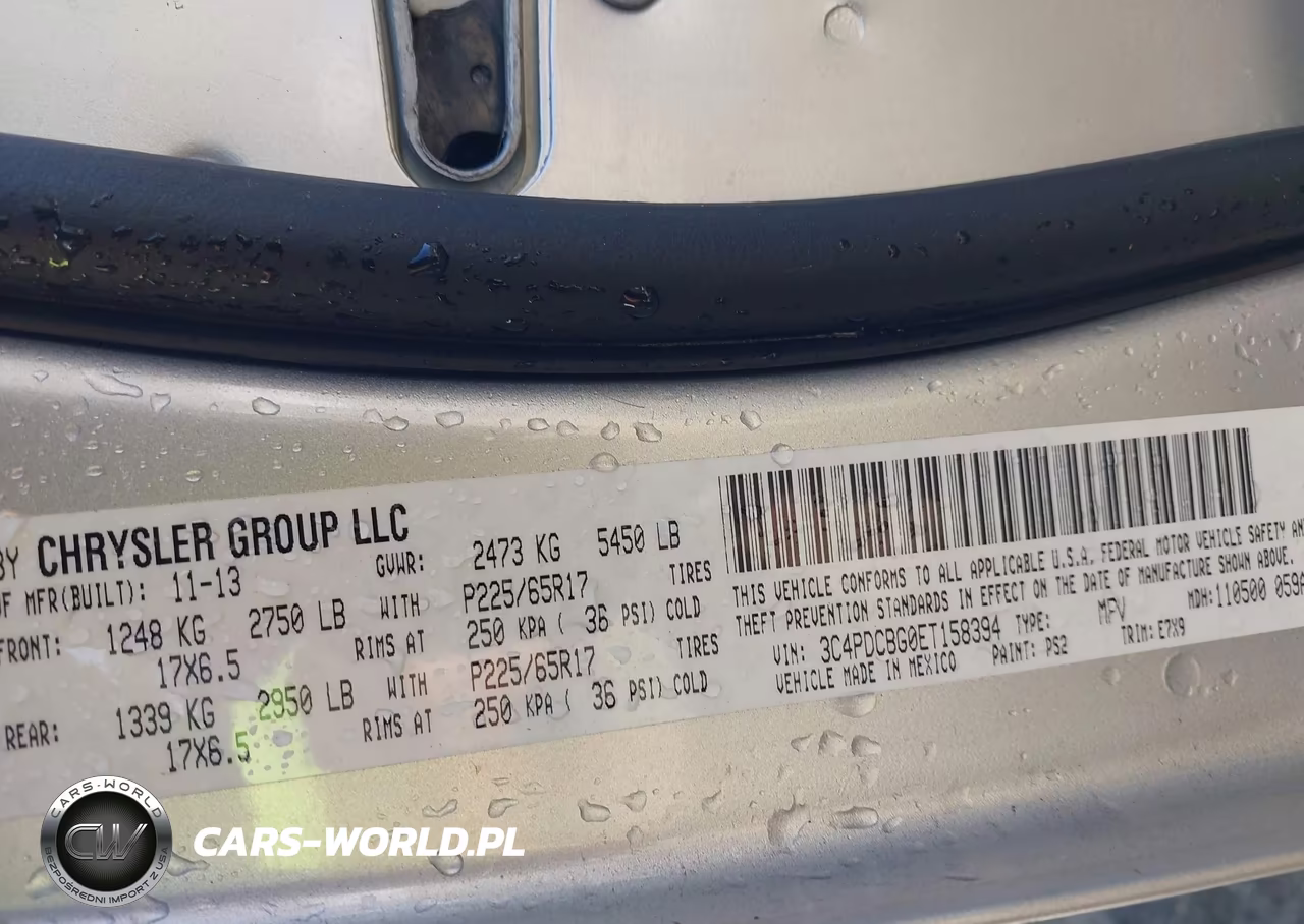 2014 Dodge Journey Sxt VIN:3C4PDCBG0ET158394 - 9