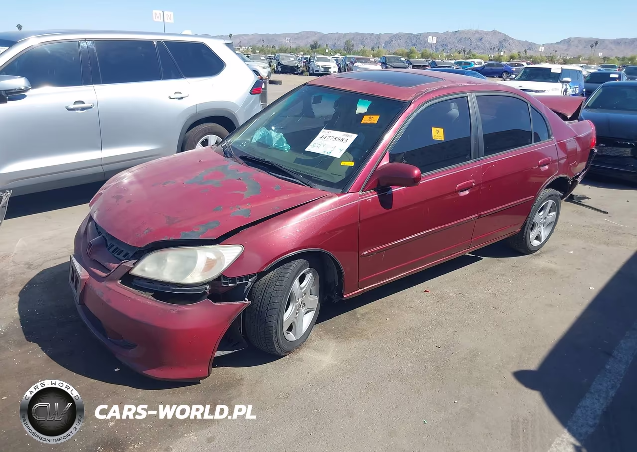 2004 Honda Civic Ex VIN:2HGES26864H508954 - 2
