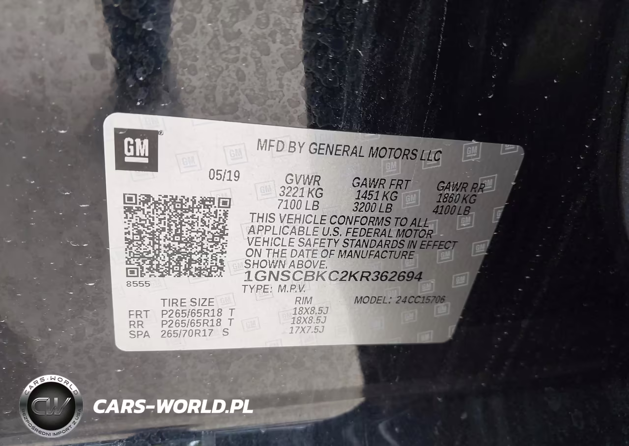 2019 Chevrolet Tahoe Lt VIN:1GNSCBKC2KR362694 - 9