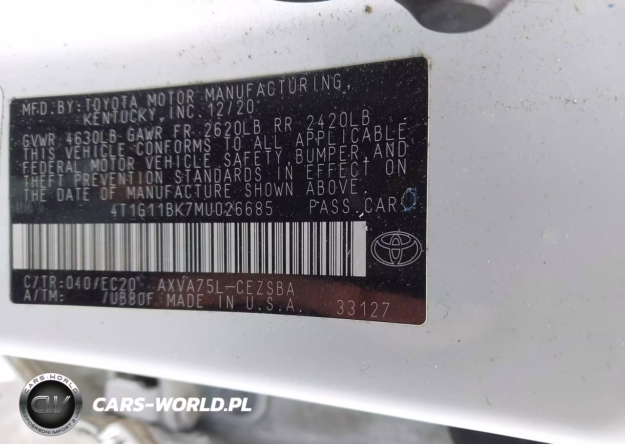2021 Toyota Camry Se Nightshade Edition Awd VIN:4T1G11BK7MU026685 - 9