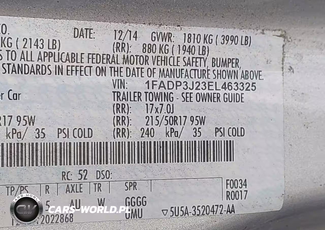 2014 Ford Focus Titanium VIN:1FADP3J23EL463325 - 9