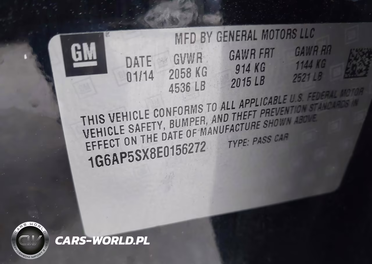 2014 Cadillac Cts Standard VIN:1G6AP5SX8E0156272 - 9