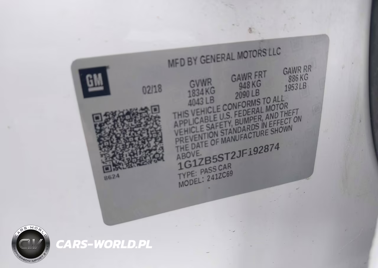2018 Chevrolet Malibu 1Ls VIN:1G1ZB5ST2JF192874 - 9