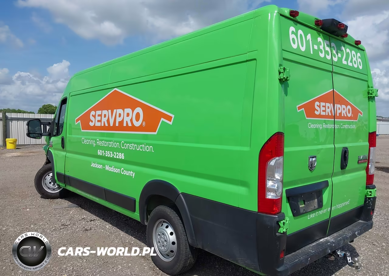 2022 Ram Promaster 3500 Cargo Van High Roof 159 Wb Ext VIN:3C6MRVJG4NE108031 - 3