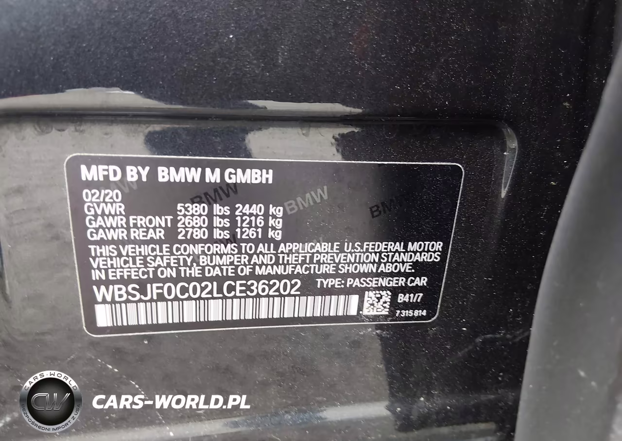 2020 BMW M5 VIN:WBSJF0C02LCE36202 - 9