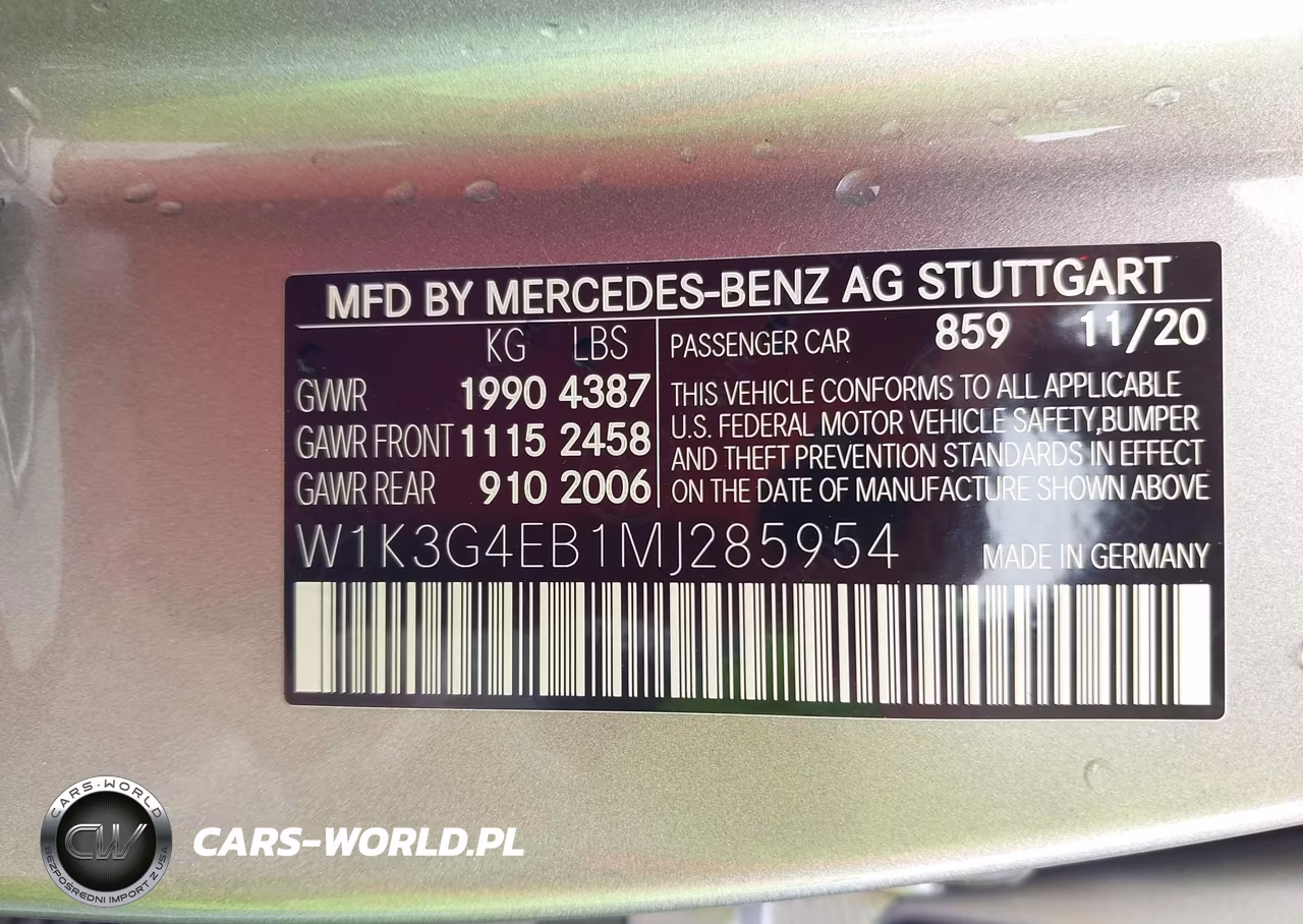 2021 Mercedes-Benz A 220 VIN:W1K3G4EB1MJ285954 - 9