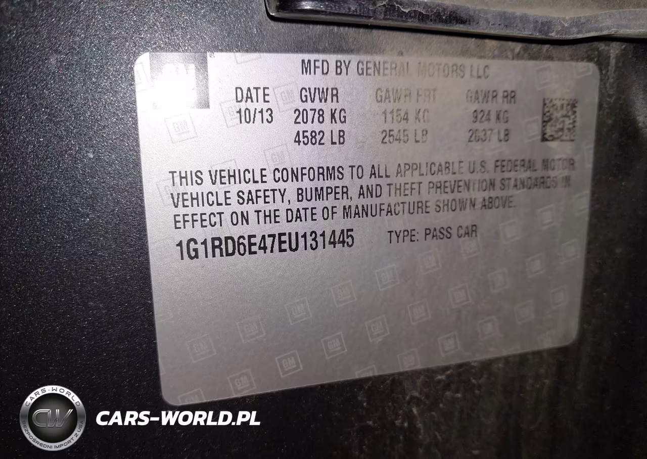 2014 Chevrolet Volt VIN:1G1RD6E47EU131445 - 9