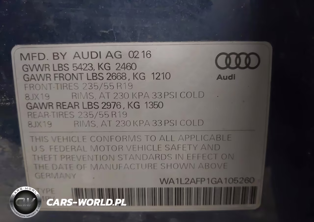 2016 Audi Q5 2.0T Premium VIN:WA1L2AFP1GA105260 - 9
