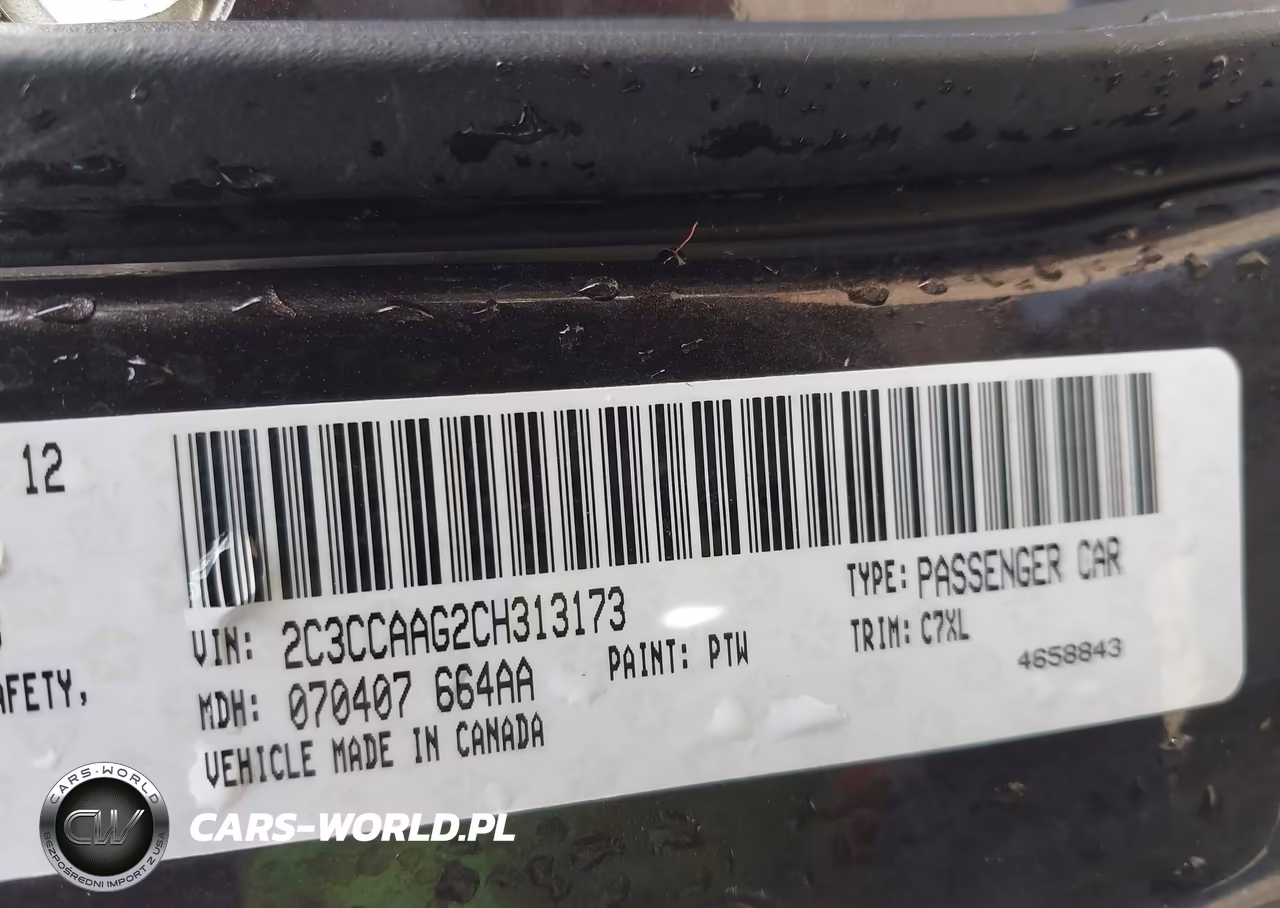 2012 Chrysler 300 VIN:2C3CCAAG2CH313173 - 9