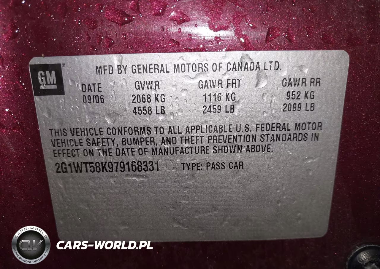 2007 Chevrolet Impala Lt VIN:2G1WT58K979168331 - 9