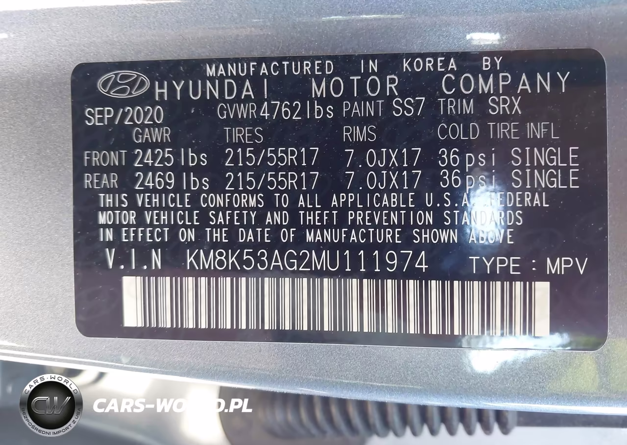 2021 Hyundai Kona Electric Ultimate VIN:KM8K53AG2MU111974 - 9