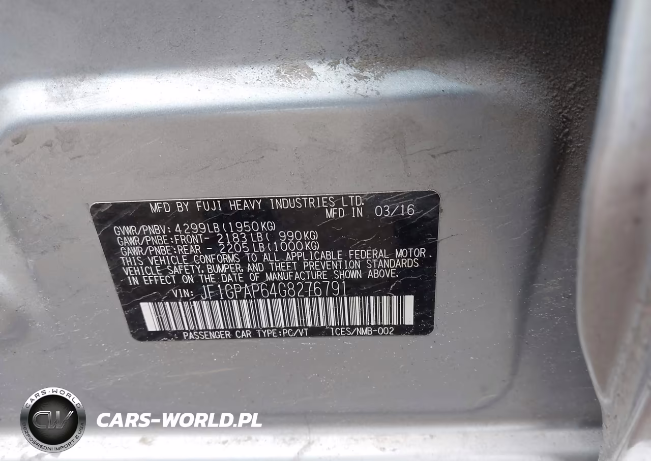 2016 Subaru Impreza 2.0I Sport Premium VIN:JF1GPAP64G8276791 - 9