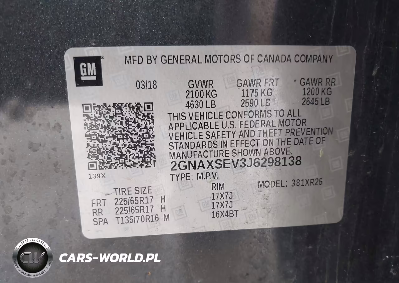 2018 Chevrolet Equinox Lt VIN:2GNAXSEV3J6298138 - 9