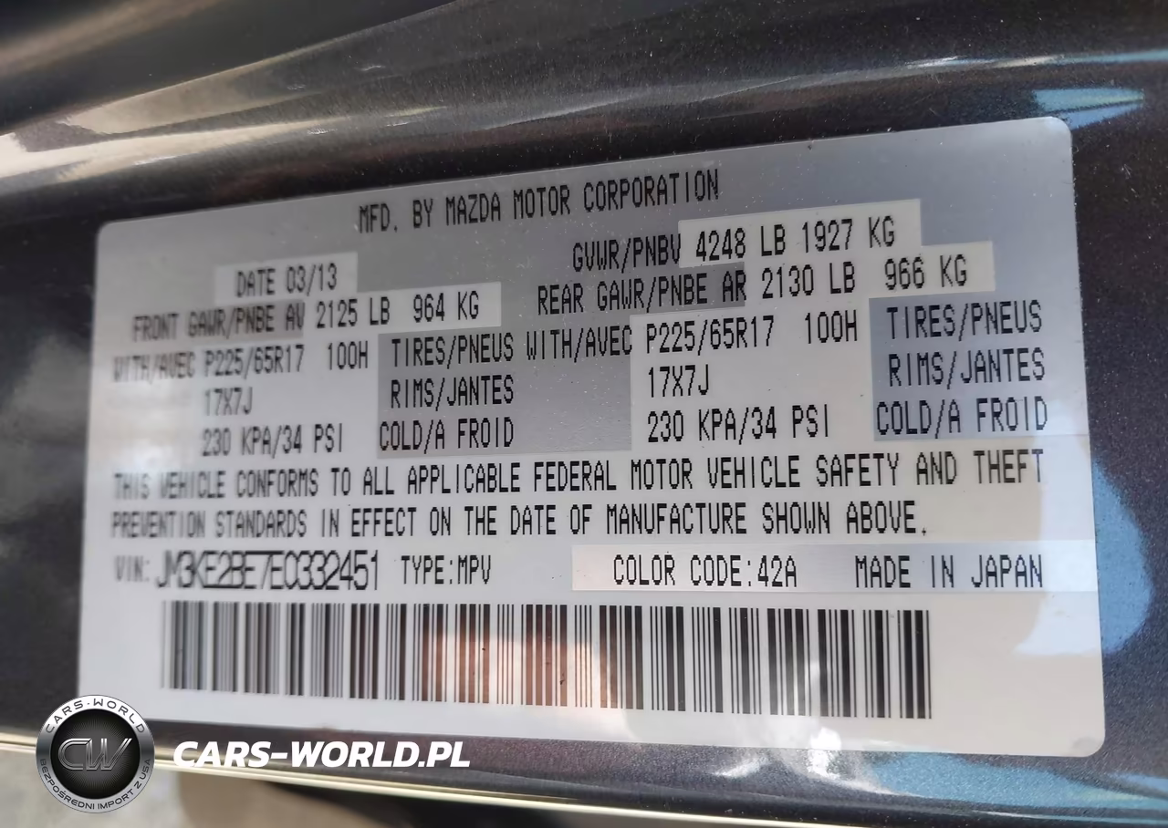 2014 Mazda Cx-5 Sport VIN:JM3KE2BE7E0332451 - 9