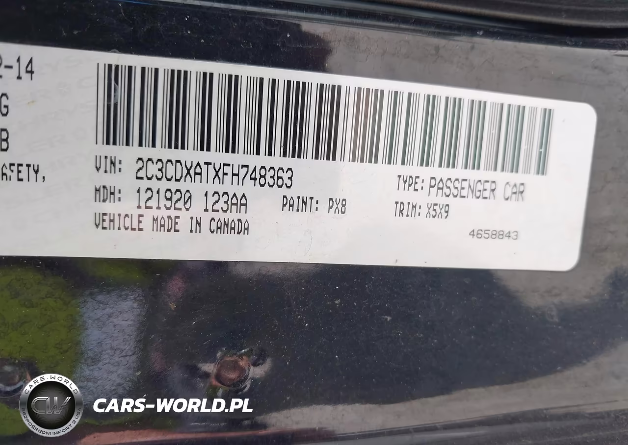 2015 Dodge Charger Police VIN:2C3CDXATXFH748363 - 9