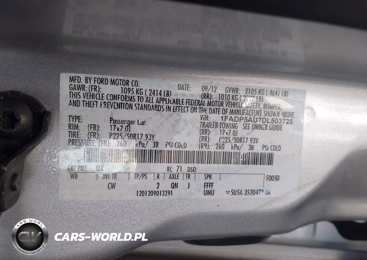 2013 Ford C-Max Hybrid Se VIN:1FADP5AU7DL503725 - 9