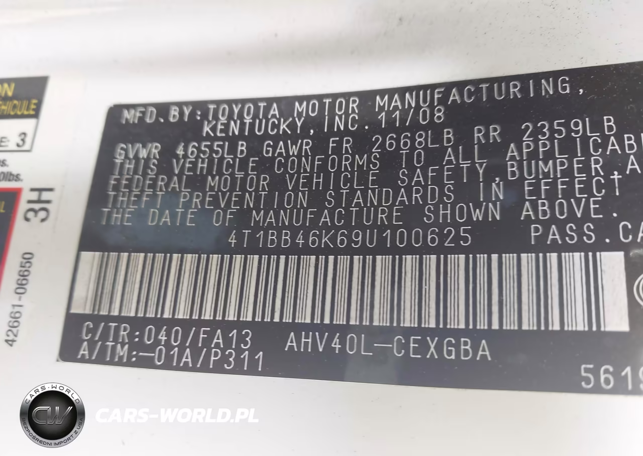 2009 Toyota Camry Hybrid VIN:4T1BB46K69U100625 - 9