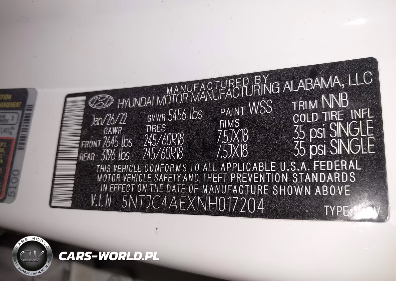 2022 Hyundai Santa Cruz Sel VIN:5NTJC4AEXNH017204 - 9