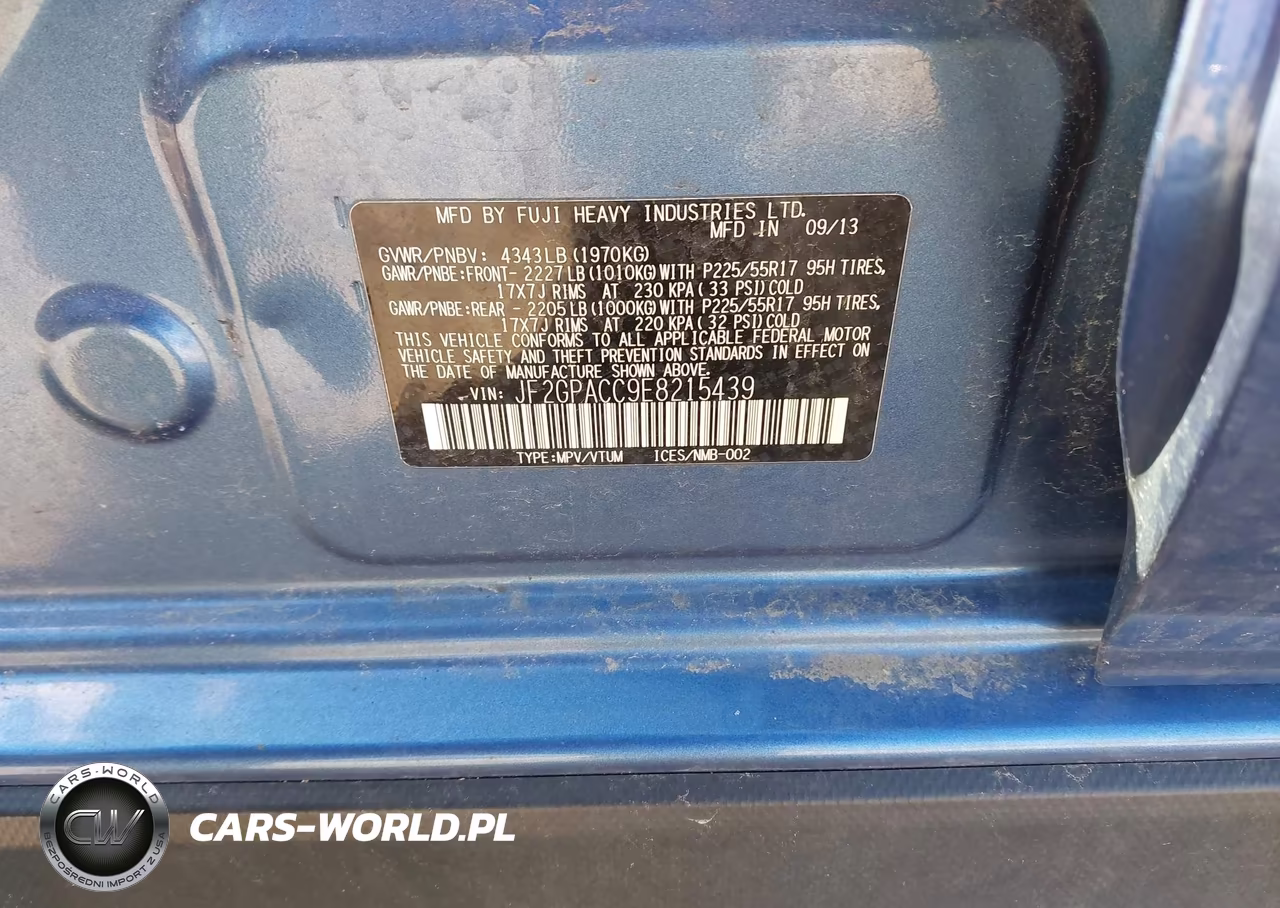 2014 Subaru Xv Crosstrek 2.0I Premium VIN:JF2GPACC9E8215439 - 9