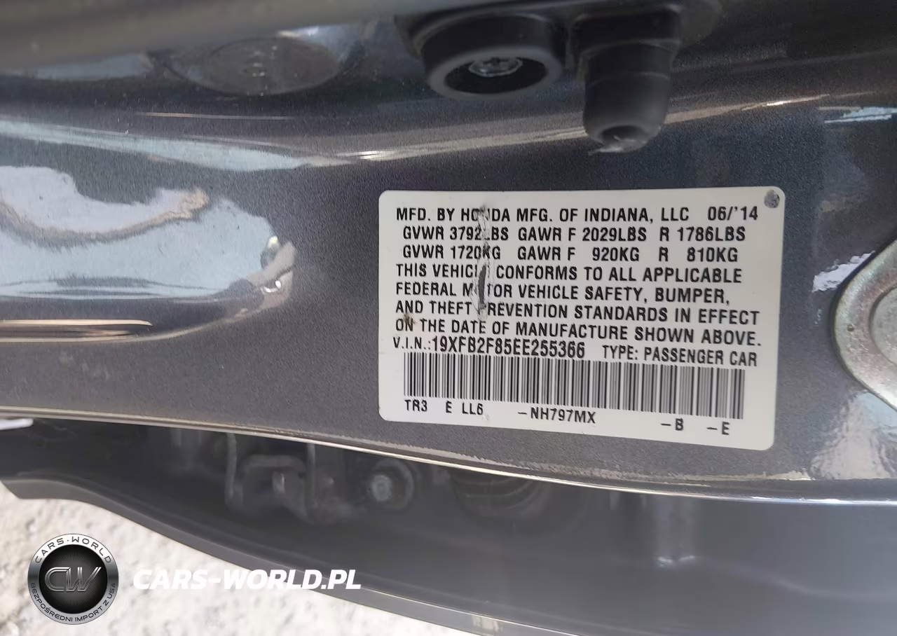 2014 Honda Civic Ex VIN:19XFB2F85EE255366 - 9