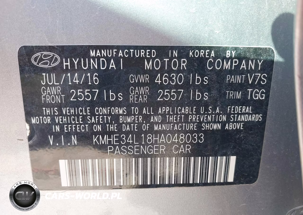 2017 Hyundai Sonata Hybrid Limited VIN:KMHE34L18HA048033 - 9