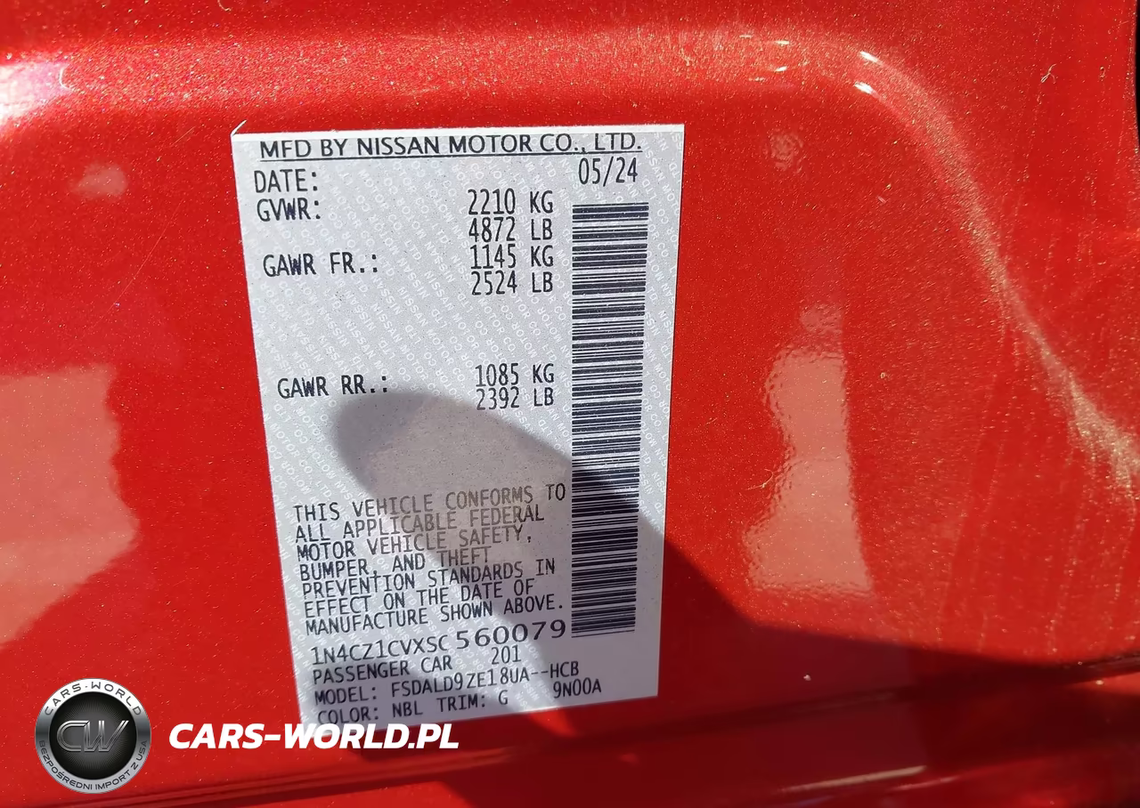 2025 Nissan Leaf Sv Plus VIN:1N4CZ1CVXSC560079 - 9