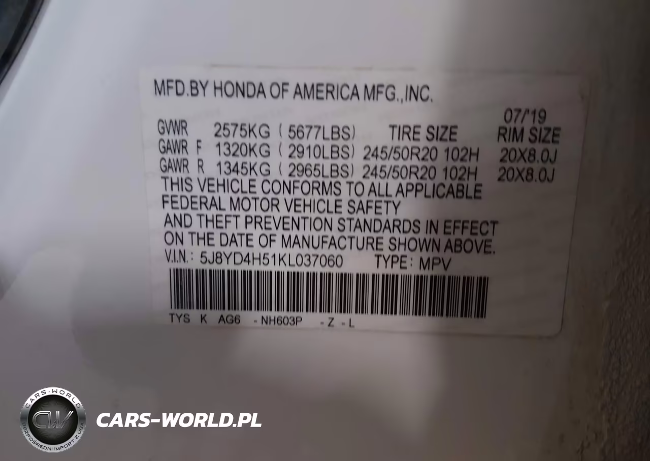 2019 Acura Mdx Tech Pkg VIN:5J8YD4H51KL037060 - 9