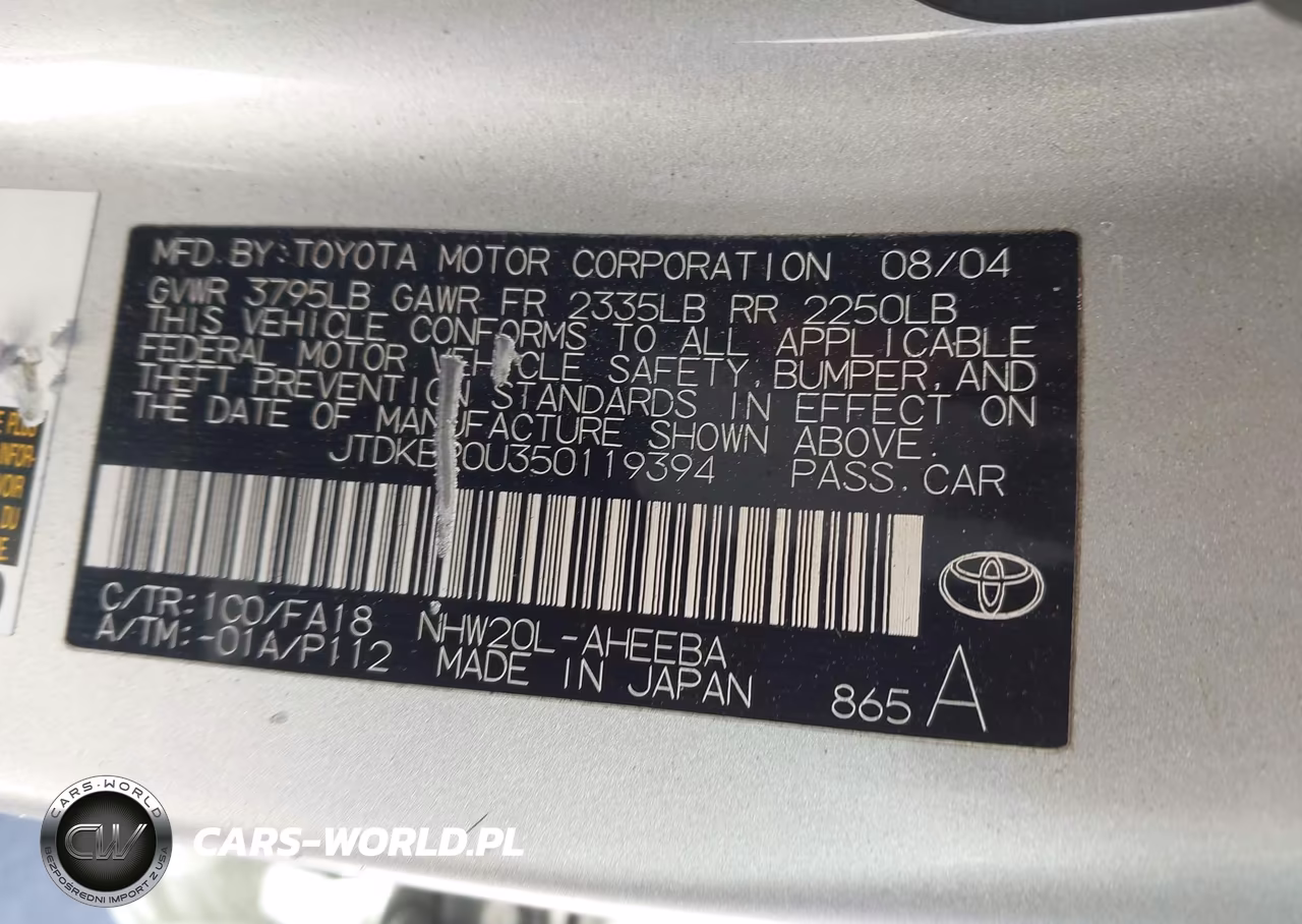 2005 Toyota Prius VIN:JTDKB20U350119394 - 9