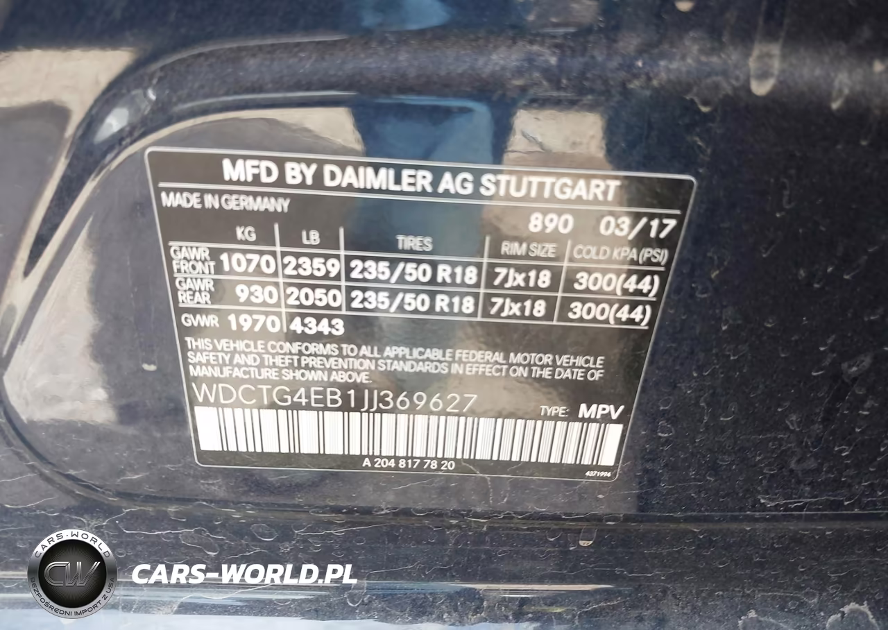 2018 Mercedes-Benz Gla 250 VIN:WDCTG4EB1JJ369627 - 9