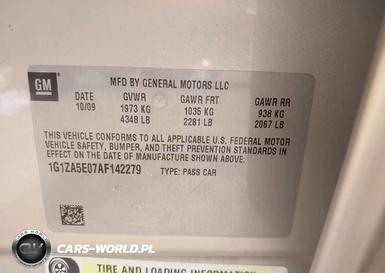 2010 Chevrolet Malibu Ls VIN:1G1ZA5E07AF142279 - 9