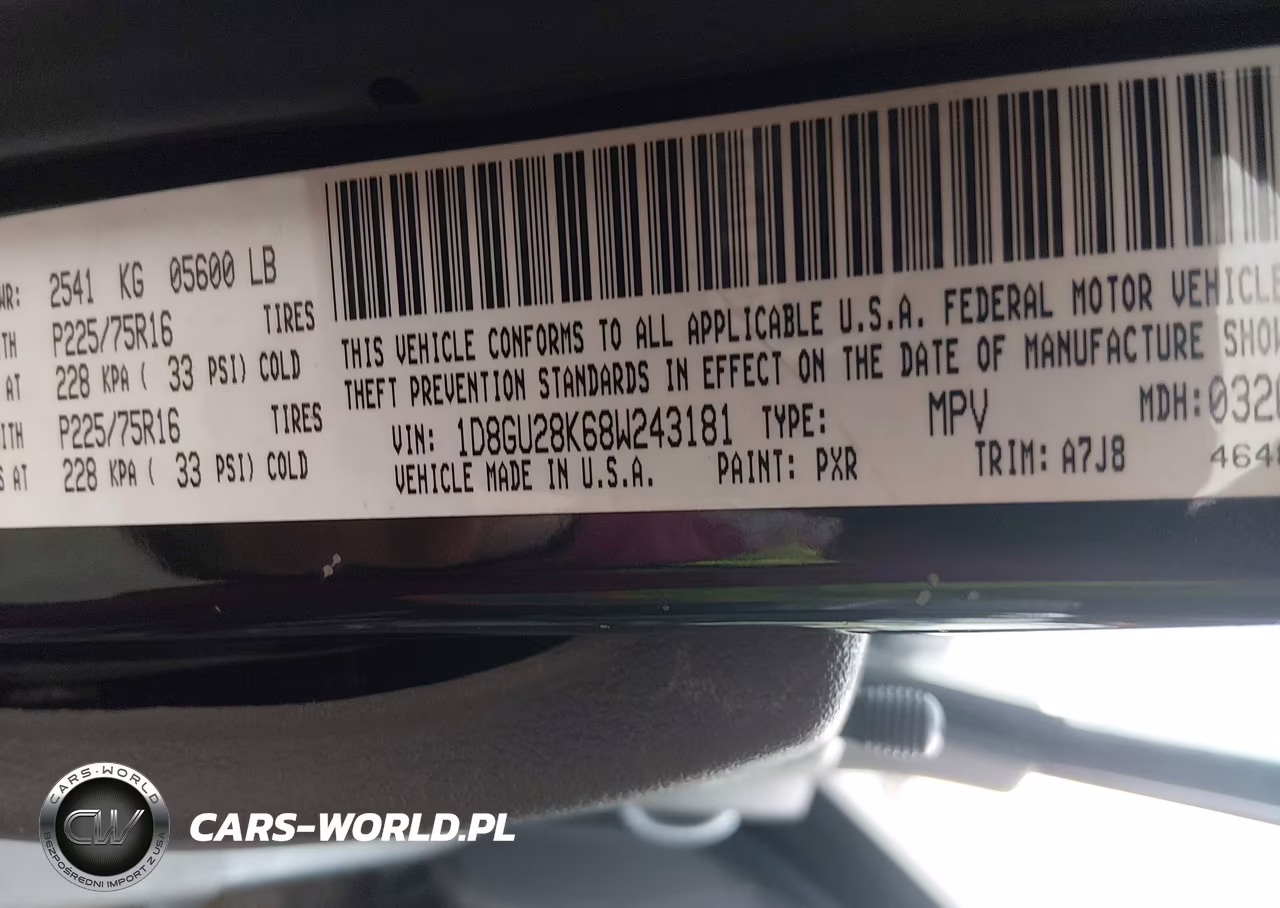 2008 Dodge Nitro Sxt VIN:1D8GU28K68W243181 - 9