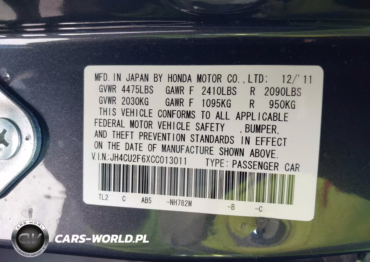 2012 Acura Tsx 2.4 VIN:JH4CU2F6XCC013011 - 9