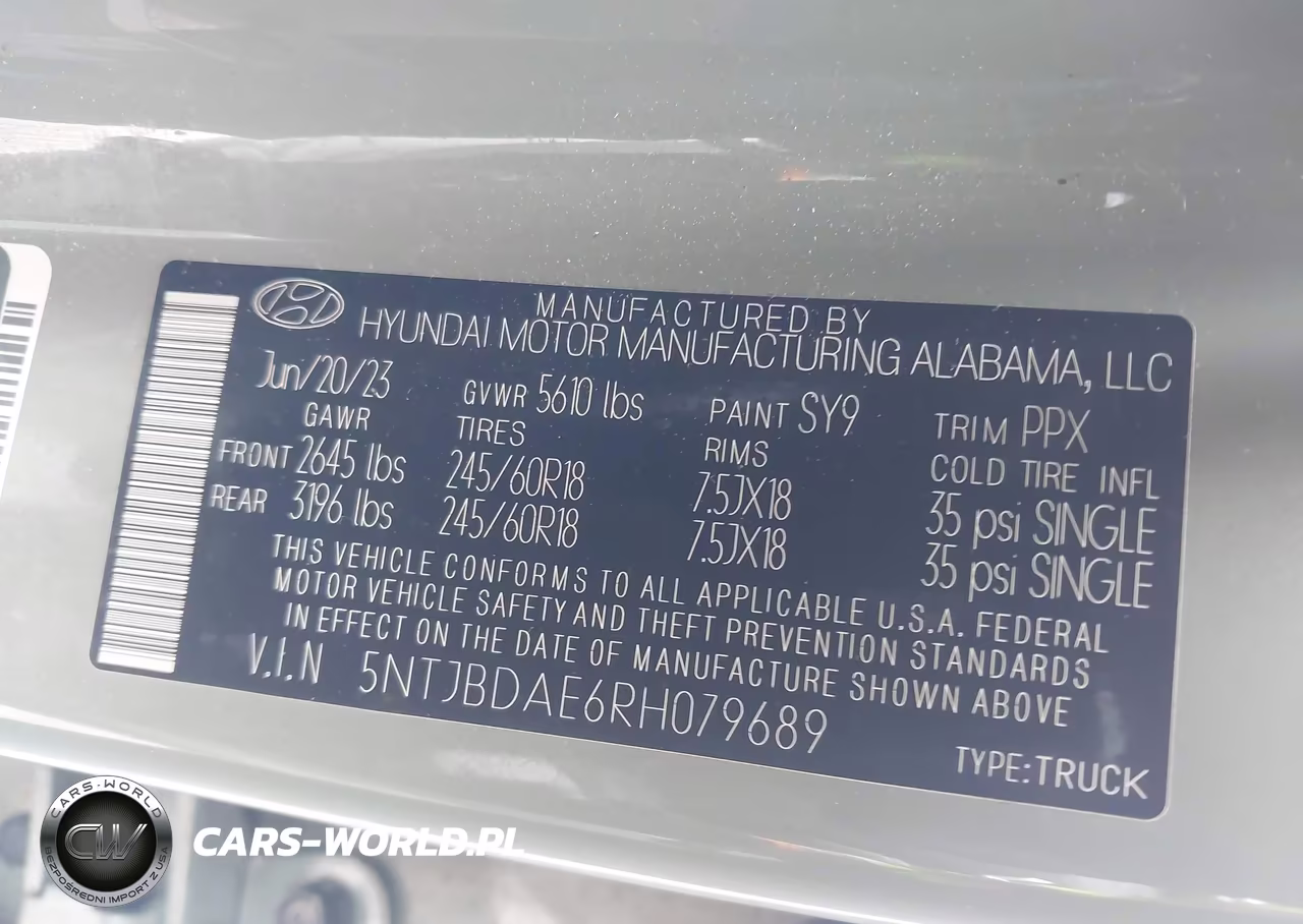 2024 Hyundai Santa Cruz Sel VIN:5NTJBDAE6RH079689 - 9