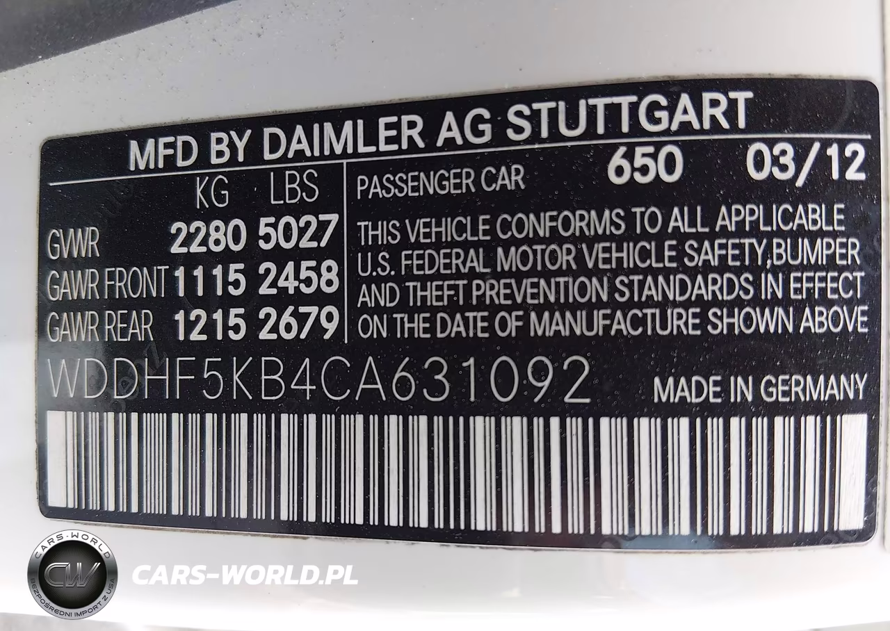 2012 Mercedes-Benz E 350 VIN:WDDHF5KB4CA631092 - 9