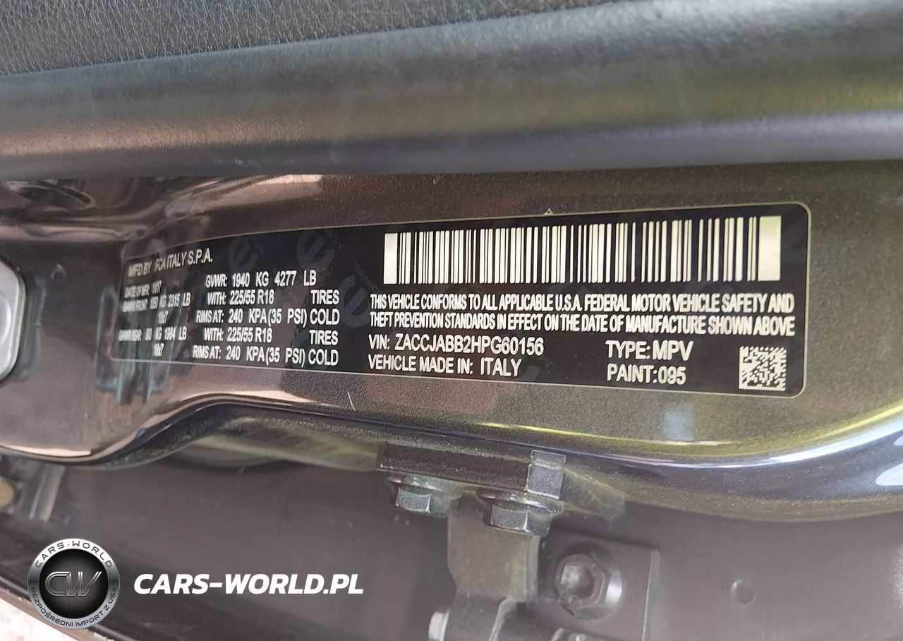 2017 Jeep Renegade Altitude Fwd VIN:ZACCJABB2HPG60156 - 9