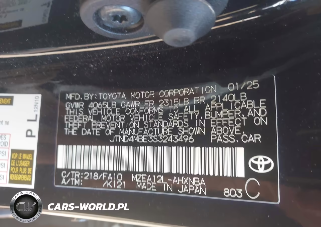 2025 Toyota Corolla Se VIN:JTND4MBE3S3243496 - 9
