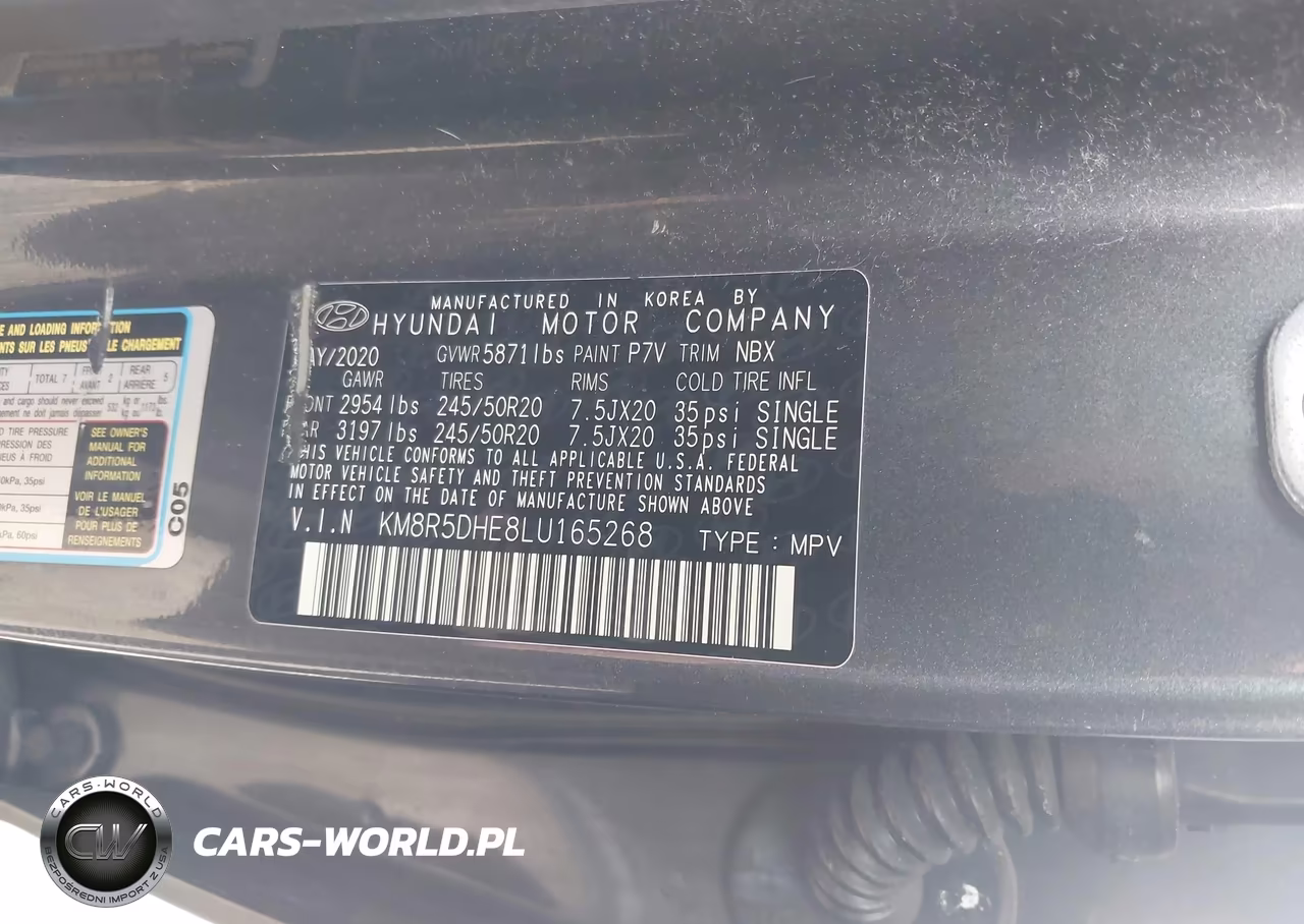 2020 Hyundai Palisade Limited VIN:KM8R5DHE8LU165268 - 9