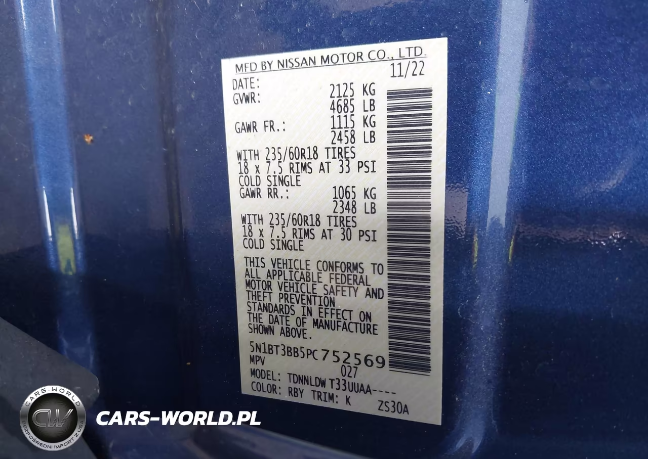 2023 Nissan Rogue Sv Intelligent Awd VIN:5N1BT3BB5PC752569 - 9