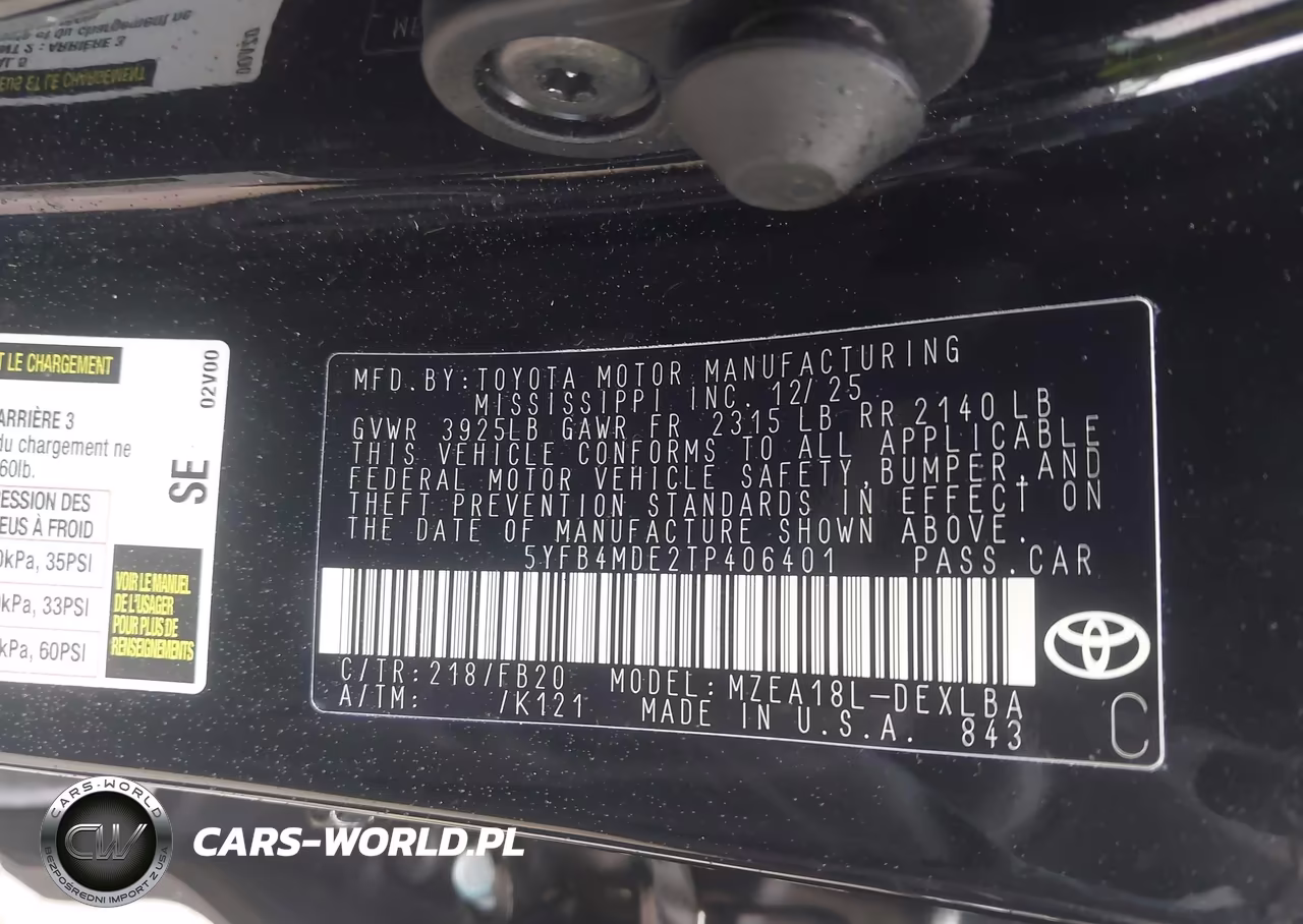 2026 Toyota Corolla Le VIN:5YFB4MDE2TP406401 - 9