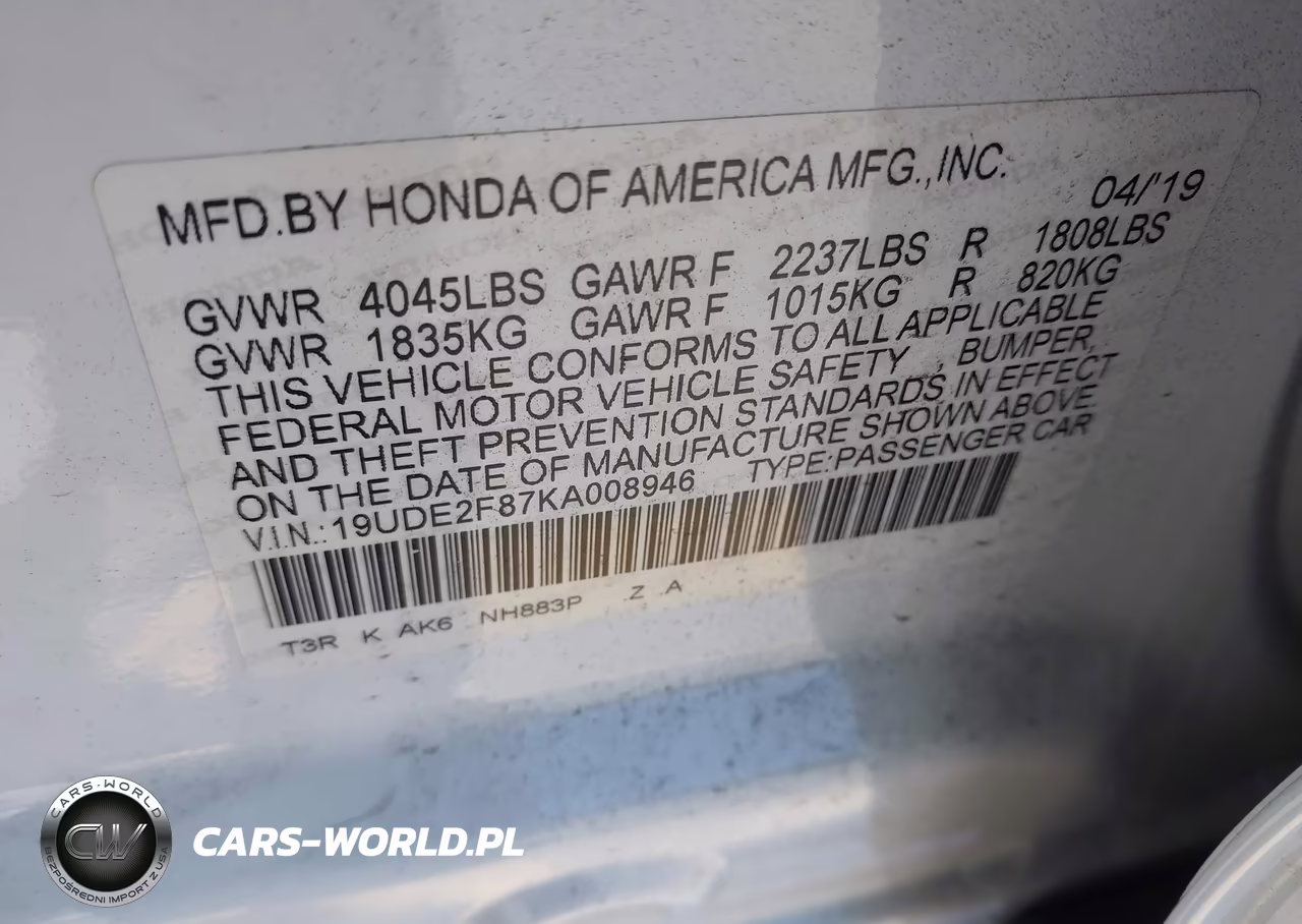 2019 Acura Ilx Premium A-Spec Packages-Technology A-Spec Packages VIN:19UDE2F87KA008946 - 9