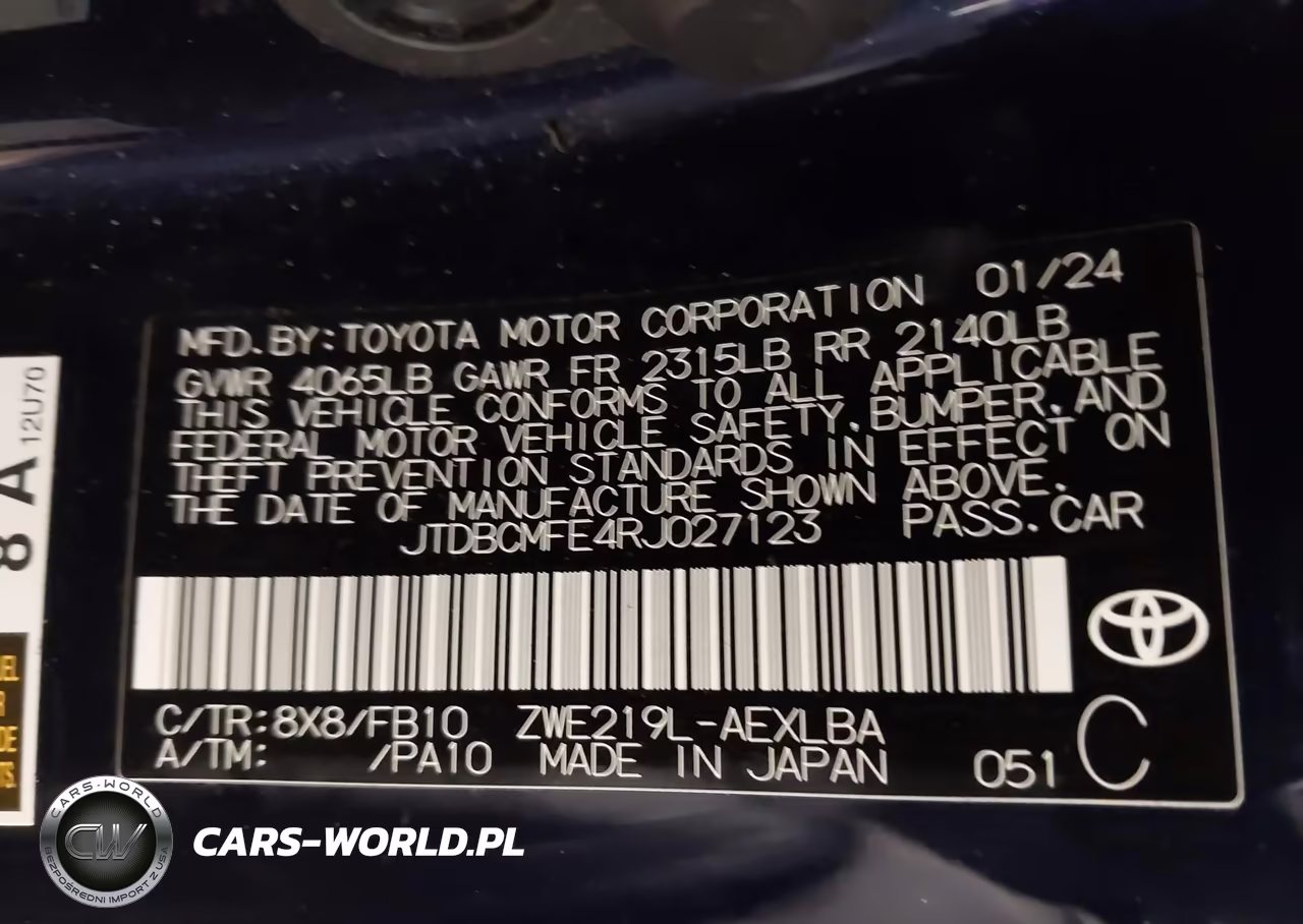 2024 Toyota Corolla Hybrid Le VIN:JTDBCMFE4RJ027123 - 9