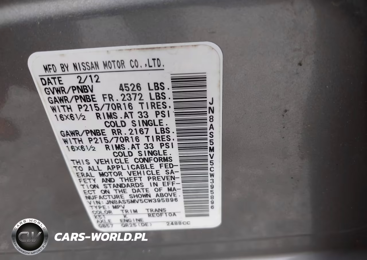 2012 Nissan Rogue S VIN:JN8AS5MV5CW395896 - 9