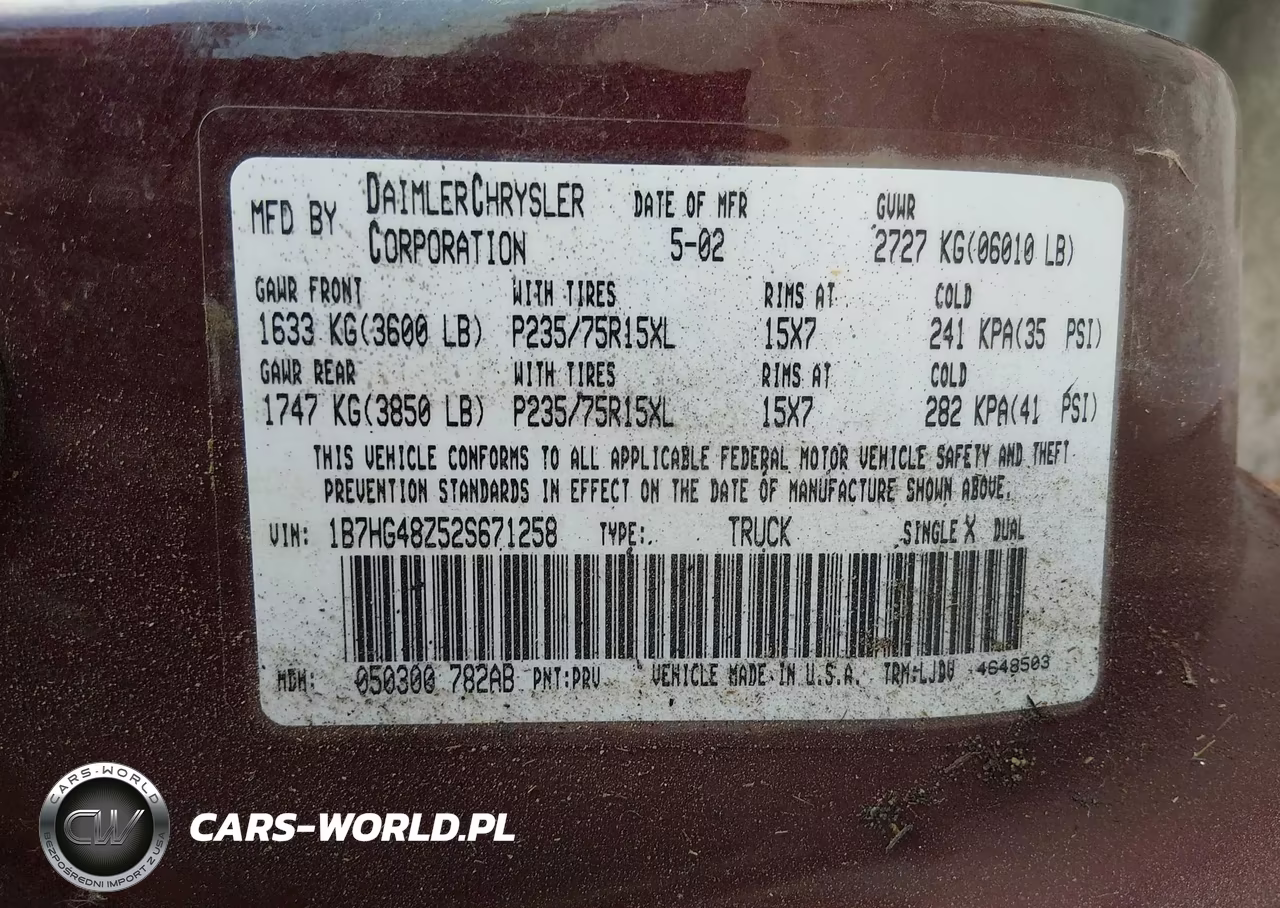2002 Dodge Dakota Slt VIN:1B7HG48Z52S671258 - 9