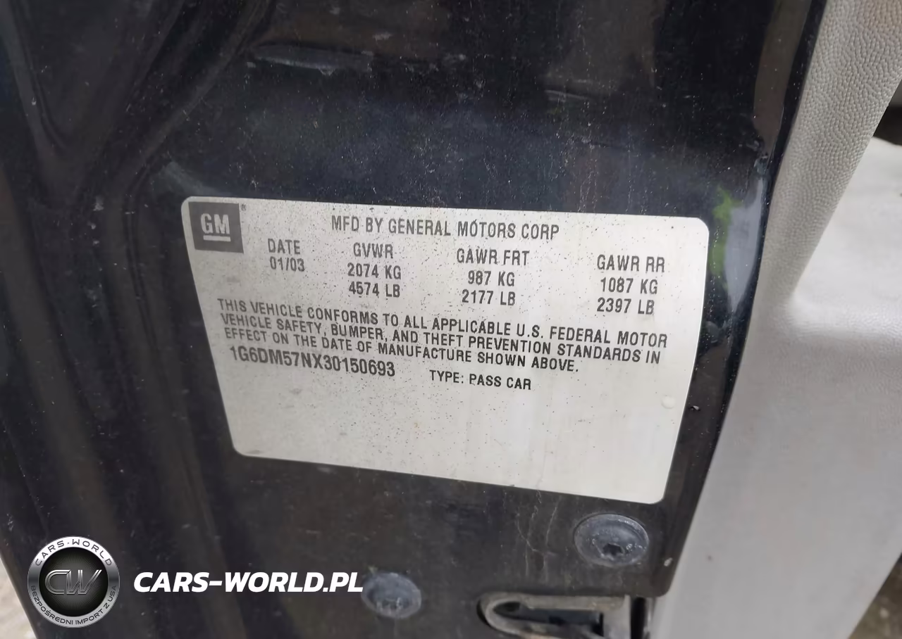 2003 Cadillac Cts Standard VIN:1G6DM57NX30150693 - 9