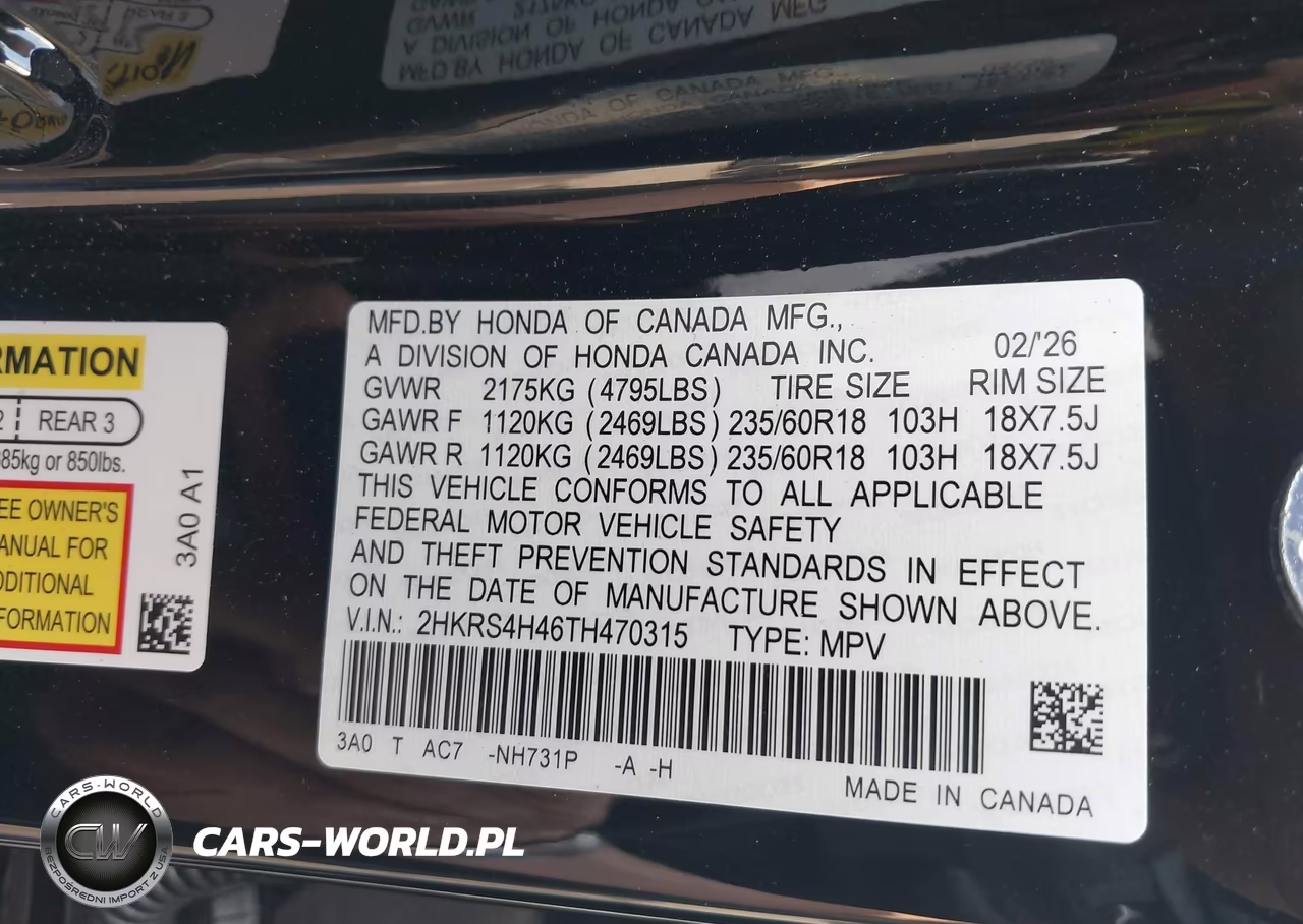 2026 Honda Cr-V Ex Awd VIN:2HKRS4H46TH470315 - 9